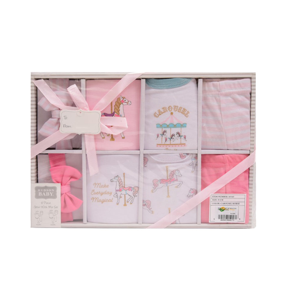BABY 8PC GIFT SET BOX PINK IR-25 0-6M 03345 Default Title - MamasJan KidsWear