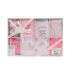 BABY 8PC GIFT SET BOX PINK IR-25 0-6M 03345 Default Title - MamasJan KidsWear