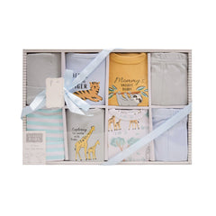 BABY 8PC GIFT SET BOX L-GREY IR-25 0-6M 03343 Default Title - MamasJan KidsWear