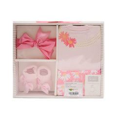 BABY 4PC GIFT SET BOX PINK IR-25 0-6M 23503 Default Title - MamasJan KidsWear