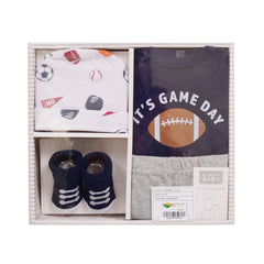 BABY 4PC GIFT SET BOX NAVY IR-25 0-6M 23502 Default Title - MamasJan KidsWear