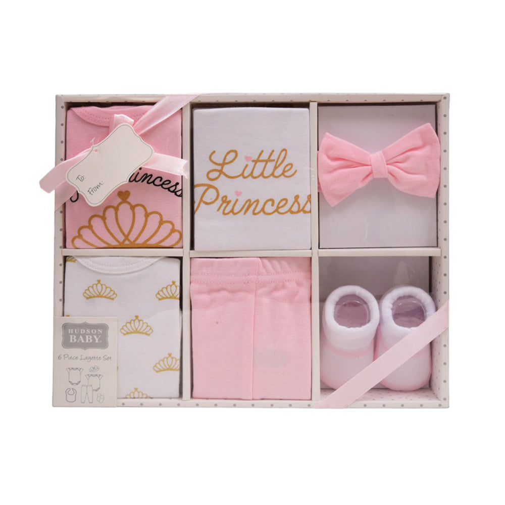 BABY 6PC GIFT SET BOX PEACH IR-25 0-6M 27321 Default Title - MamasJan KidsWear