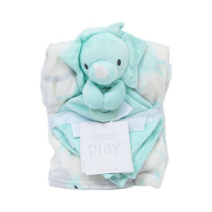 BABY 2PC FLEECE WRAPPING SHAWL SEA-GREEN IR-25 D60081 Default Title - MamasJan KidsWear