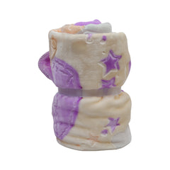 BABY BLANKET EMBOSED VELOUR 43X53 PURPLE ZHW-25 Default Title - MamasJan KidsWear