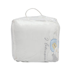 BABY QUILTED BLANKET 90X120CM WHITE IR-25 BL-36C Default Title - MamasJan KidsWear