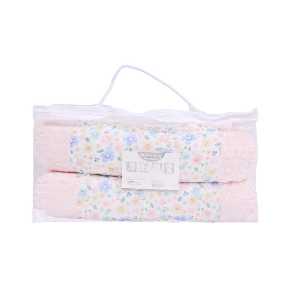 BABY 3PC BLANKET W-PILLOW PEACH IR-25 BL-40-P Default Title - MamasJan KidsWear