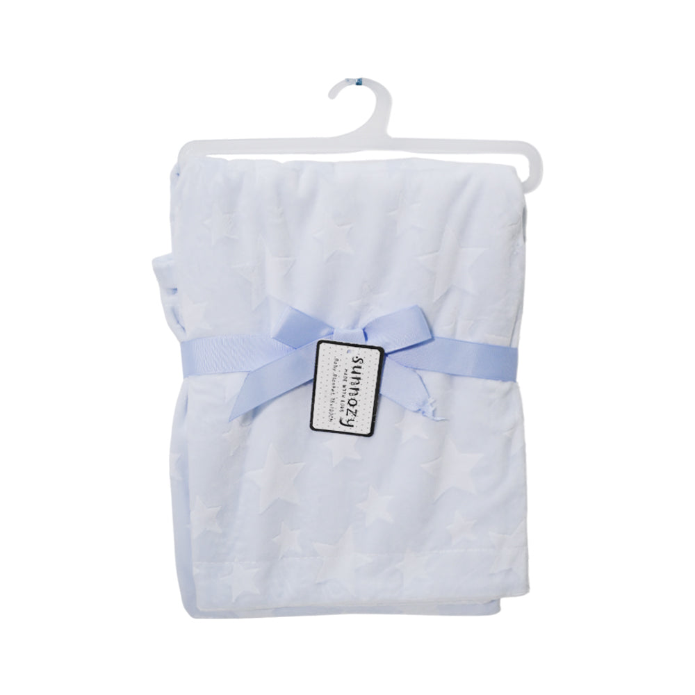 BABY FLEECE WRAPPING SHAWL BLUE IR-25 BL-26-B Default Title - MamasJan KidsWear