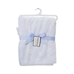 BABY FLEECE WRAPPING SHAWL BLUE IR-25 BL-26-B Default Title - MamasJan KidsWear