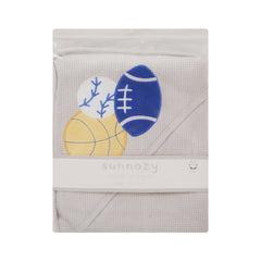 BABY WRAPPING SHEET HOODED GREY IR-25 BL-65-B Default Title - MamasJan KidsWear