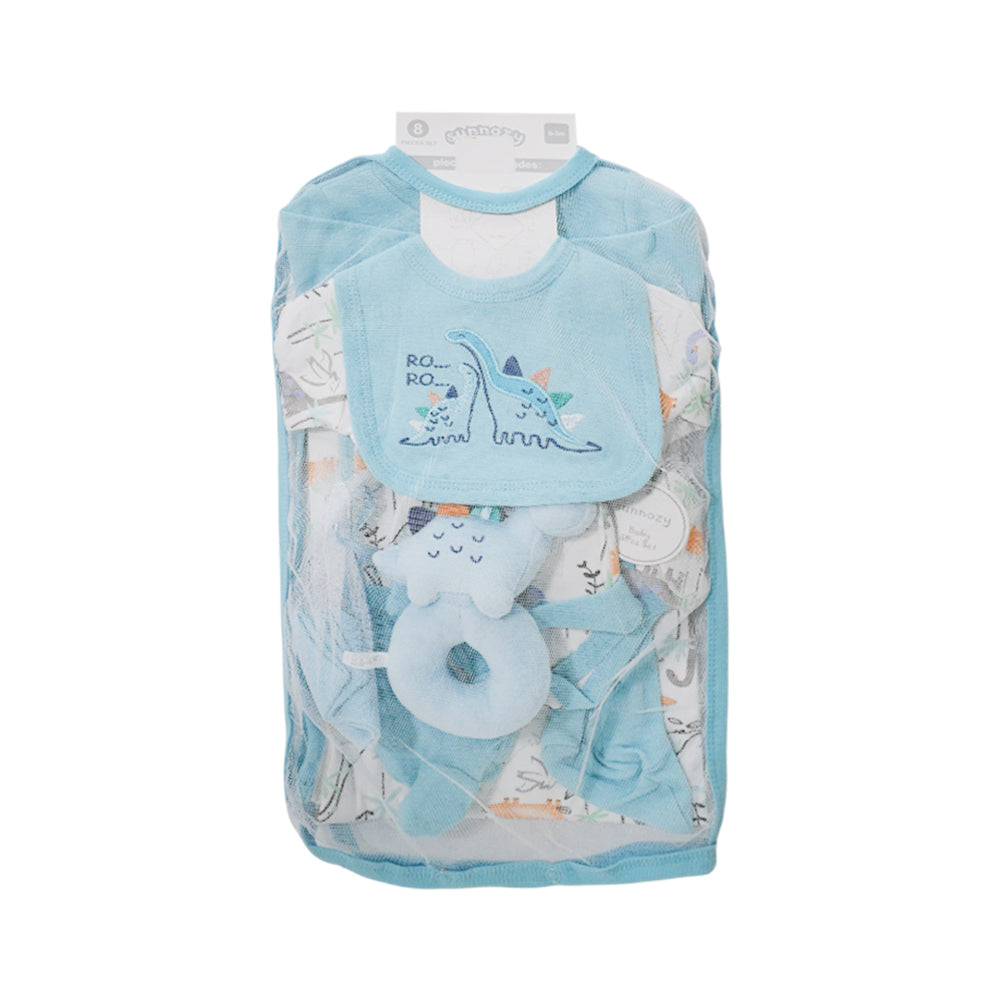 BABY 8PC GIFT SET HANGER SKY-BLUE IR-25 0-3M S-9303 Default Title - MamasJan KidsWear