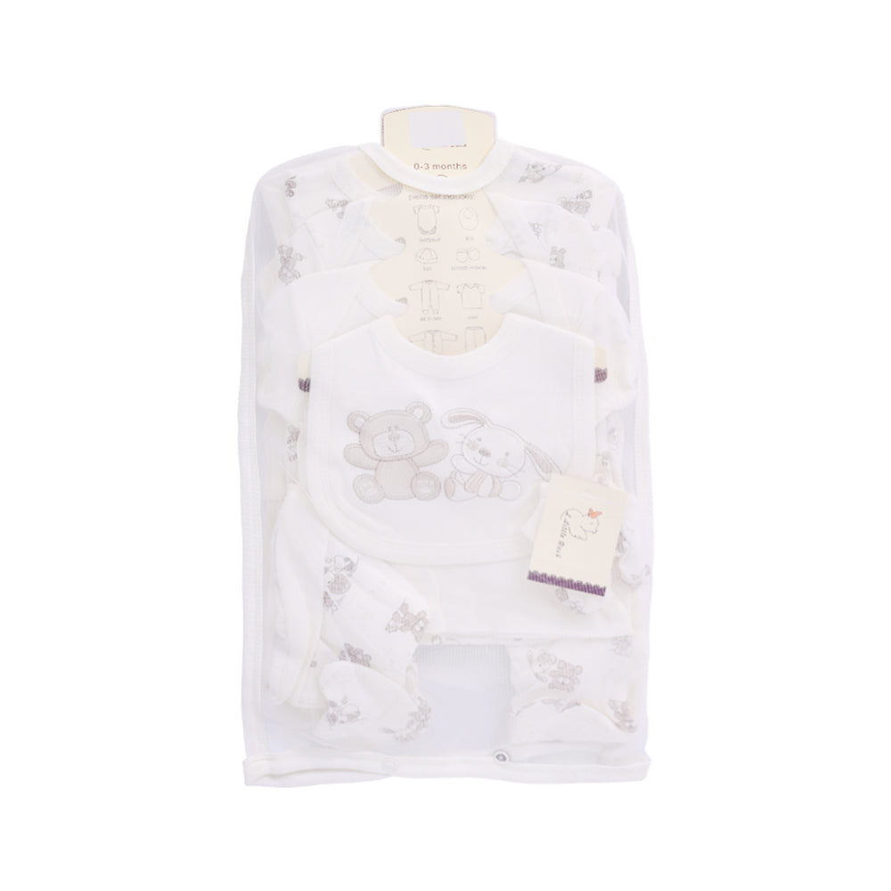 BABY 8PC GIFT SET HANGER OFF WHITE IR-25 0-3M S-8399 Default Title - MamasJan KidsWear