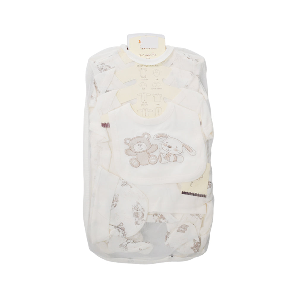 BABY 8PC GIFT SET HANGER OFF WHITE IR-25 3-6M S-8399 Default Title - MamasJan KidsWear
