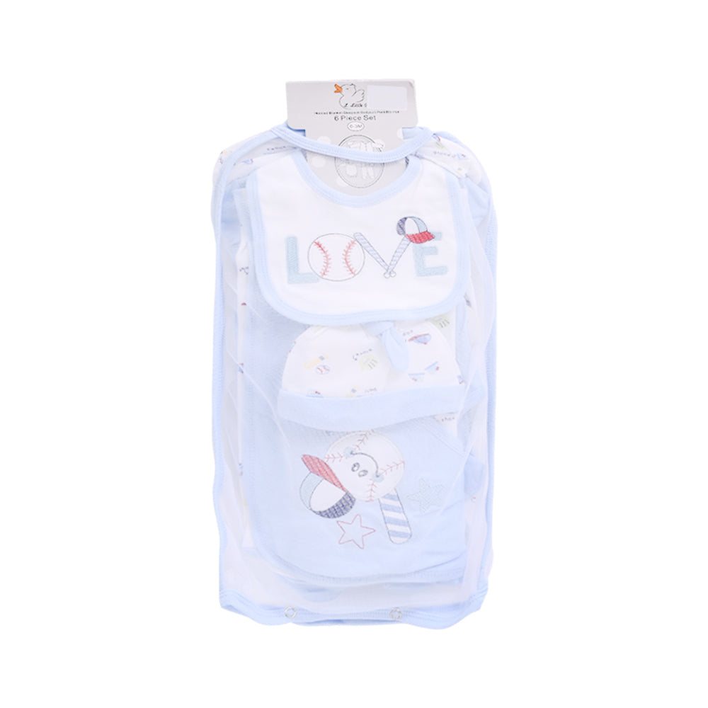 BABY 6PC GIFT SET HANGER LITL DUCK IR-25 0-3M S-6307 Default Title - MamasJan KidsWear