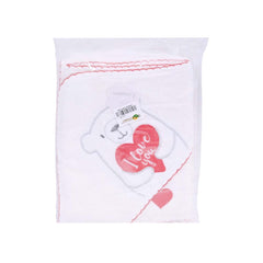 BABY BATH TOWEL HOODED WHITE IR-25 CL-TW043-R Default Title - MamasJan KidsWear