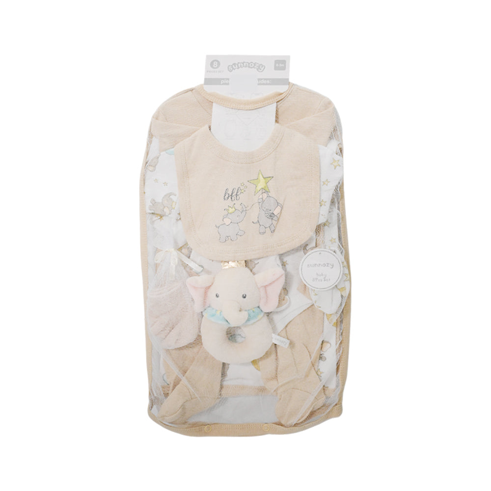 BABY 8PC GIFT SET HANGER SKIN IR-25 0-3M S.9301 Default Title - MamasJan KidsWear