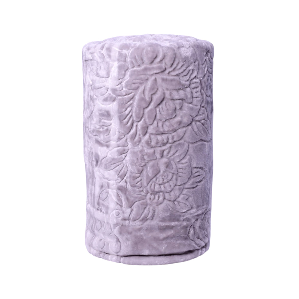 BLANKET IMBOSSED PRINTED IR 1 PLY L-GREY 200X240 Default Title - MamasJan Household