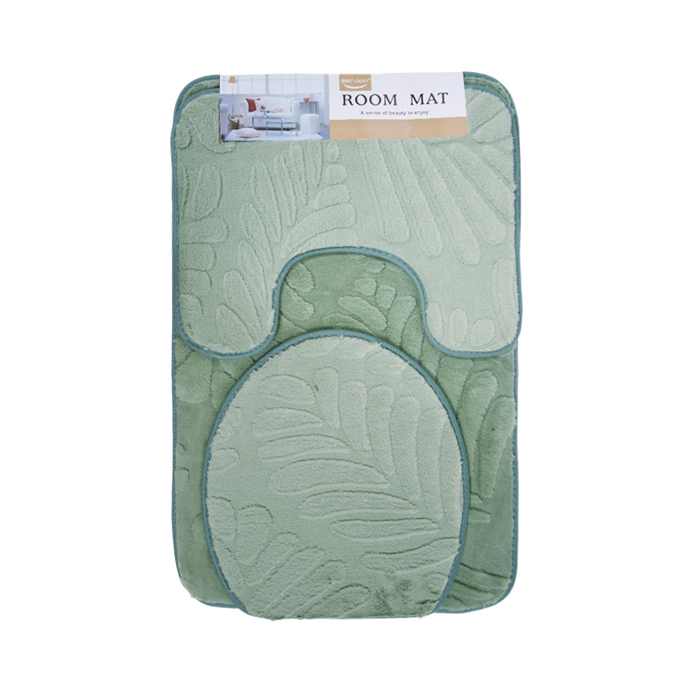 BATH MAT 3PC SET 50X80 IR HG-10 Default Title - MamasJan Household