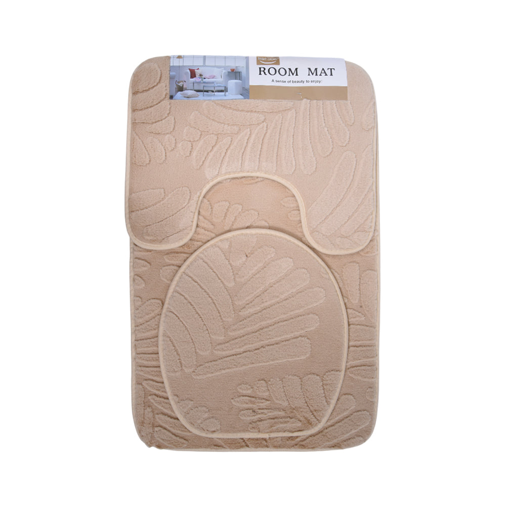 BATH MAT 3PC SET 50X80 IR HG-11 Default Title - MamasJan Household
