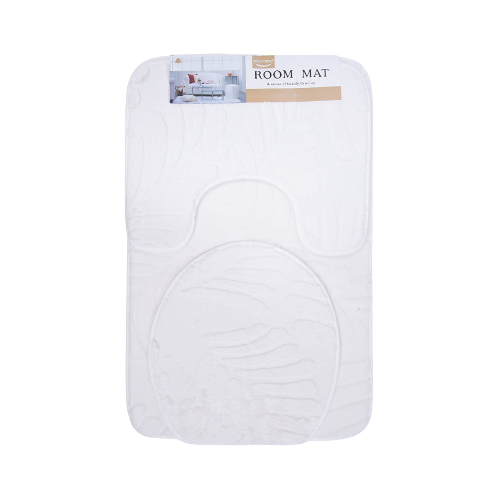 BATH MAT 3PC SET 50X80 IR HG-12 Default Title - MamasJan Household