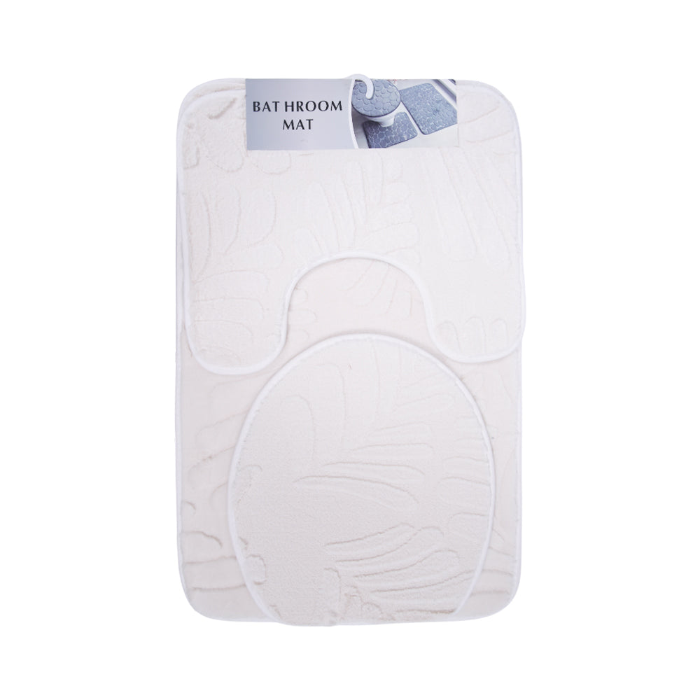 BATH MAT 3PC SET 50X80 IR HG-13 Default Title - MamasJan Household