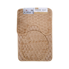 BATH MAT 3PC SET 50X80 IR HG-18 Default Title - MamasJan Household