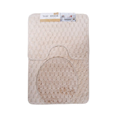 BATH MAT 3PC SET 60X90 IR HG-27 Default Title - MamasJan Household