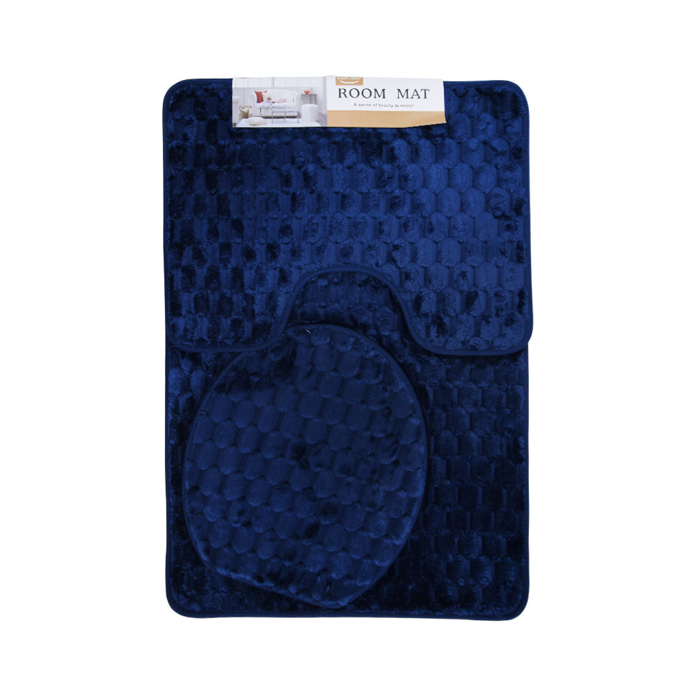 BATH MAT 3PC SET 60X90 IR HG-28 Default Title - MamasJan Household