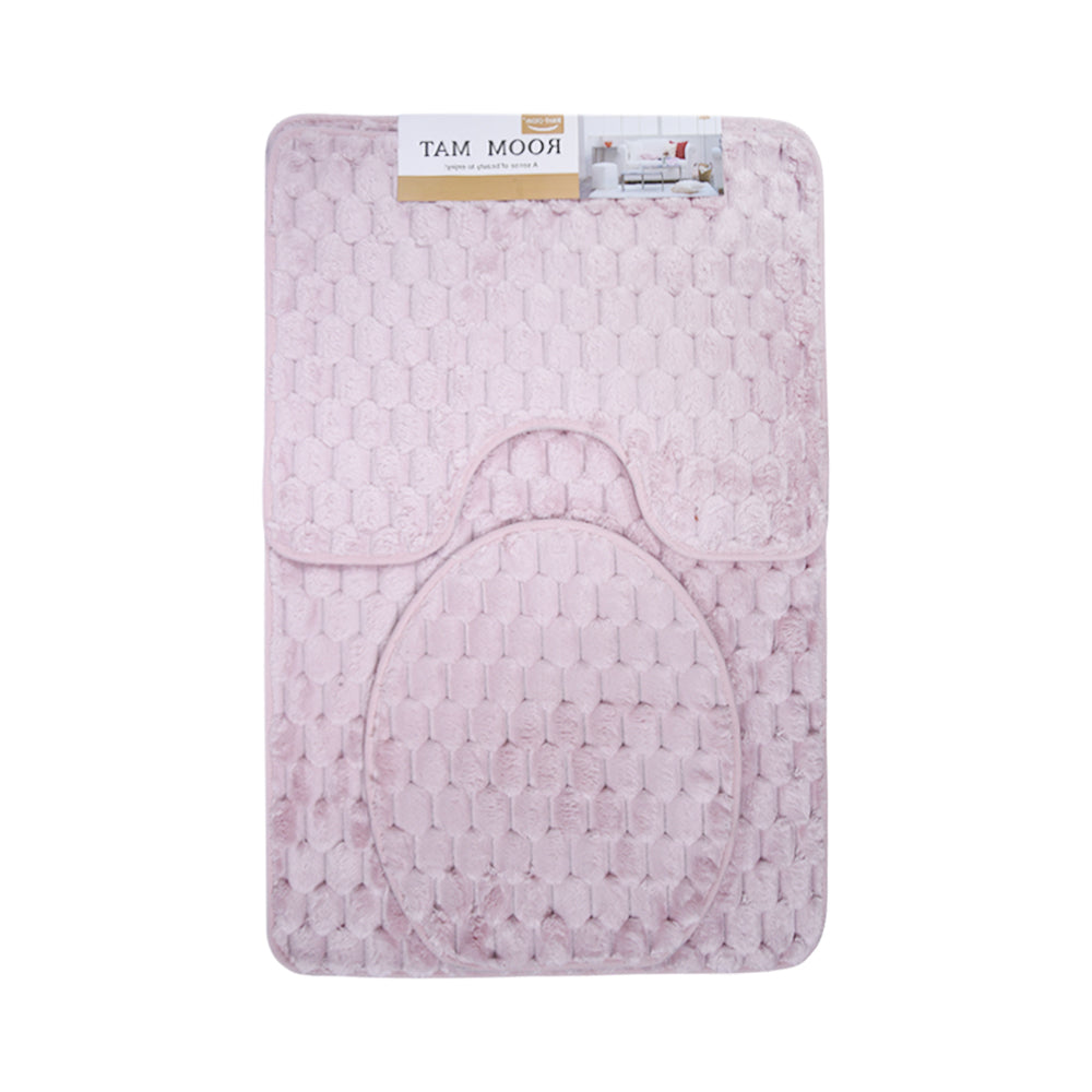 BATH MAT 3PC SET 60X90 IR HG-29 Default Title - MamasJan Household