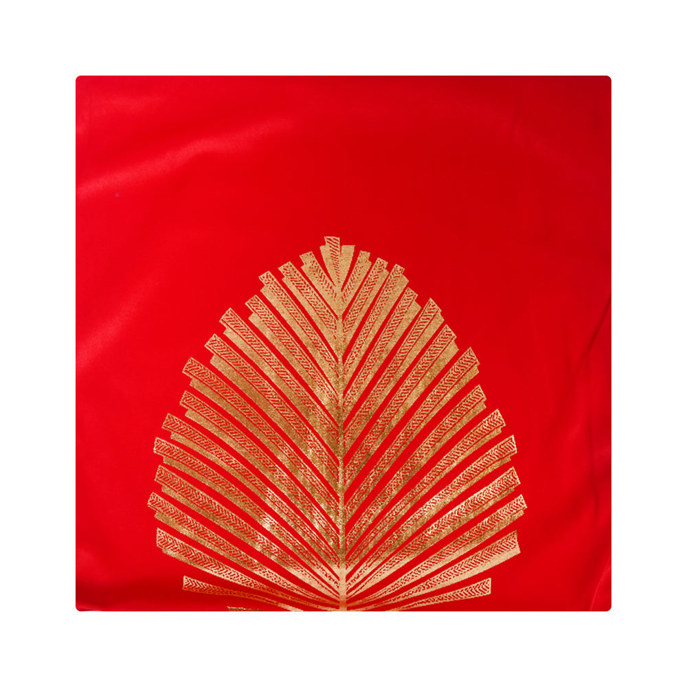 CUSHION COVER FOIL PRINT RED IC 25-26 Default Title - MamasJan Household