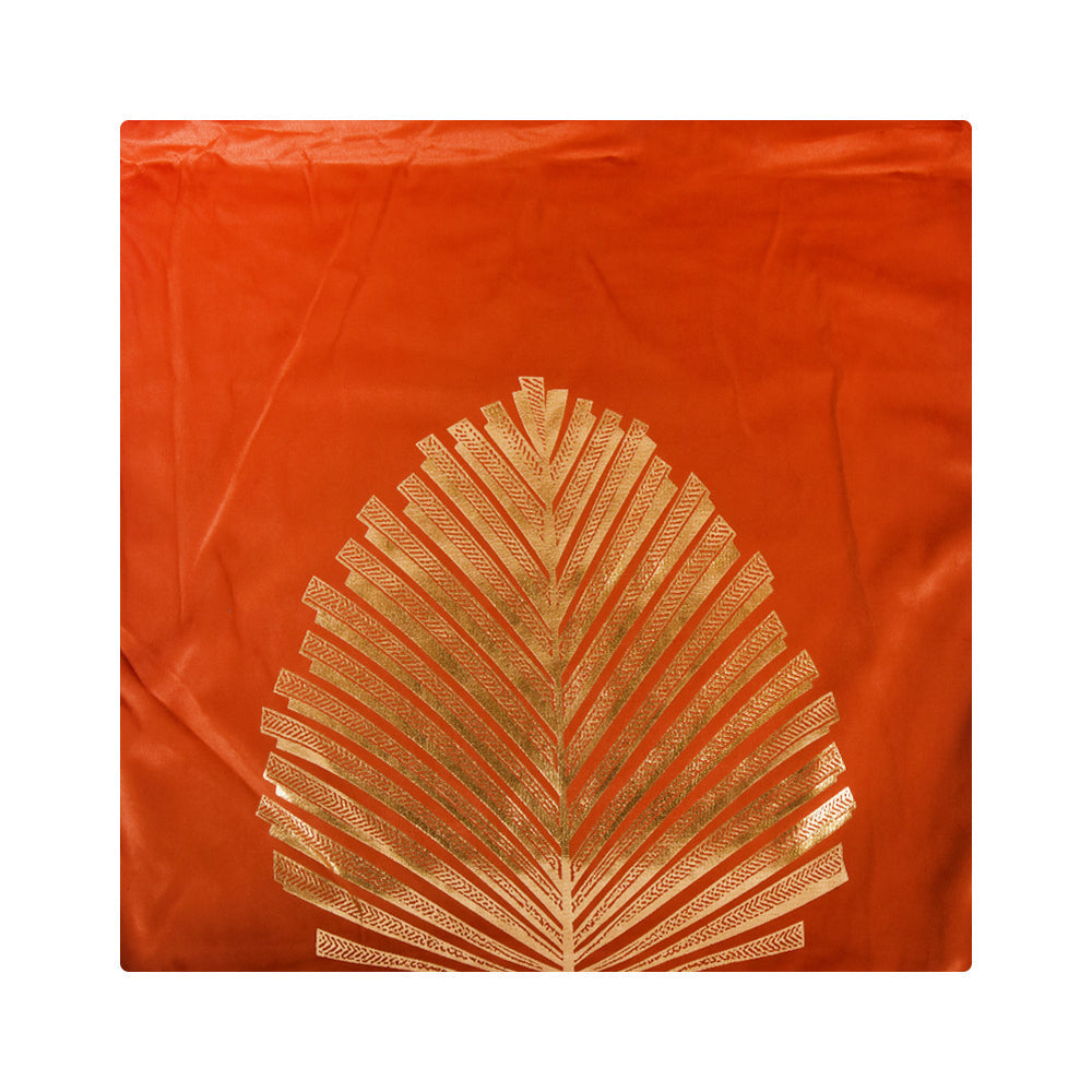 CUSHION COVER FOIL PRINT RUST IC 25-26 Default Title - MamasJan Household