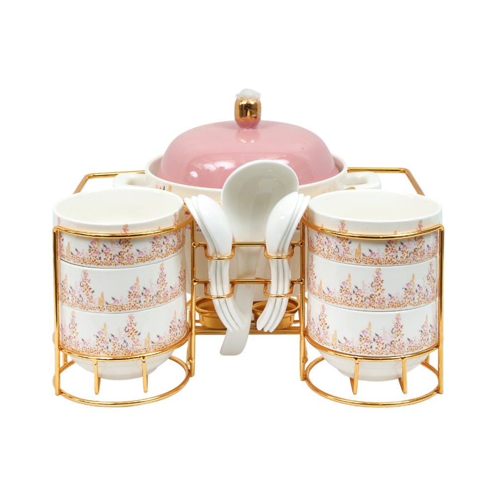 SOUP SET 15PC ONE MORE IR S2037-D289 Default Title - MamasJan Crockery
