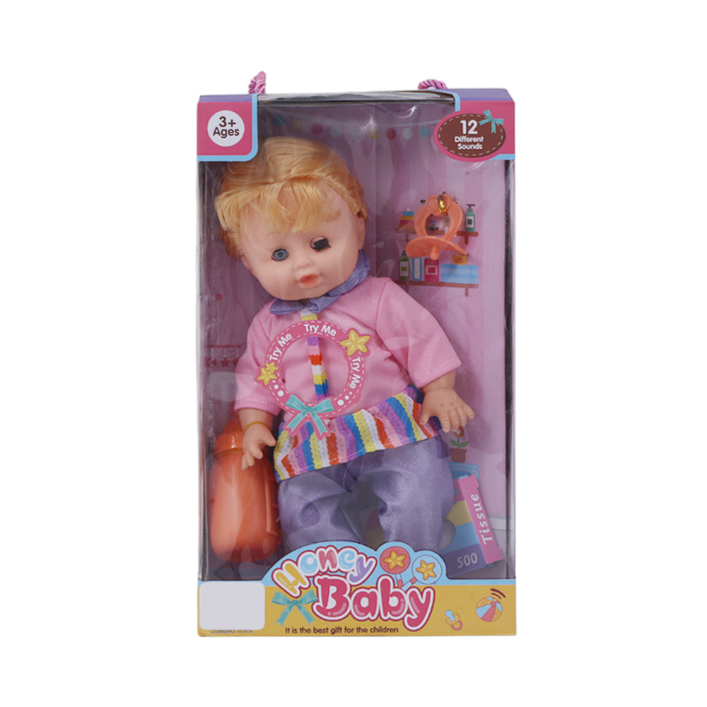 758-10 DOLL W-ACCESSORIES 14INCH Default Title - MamasJan Toys