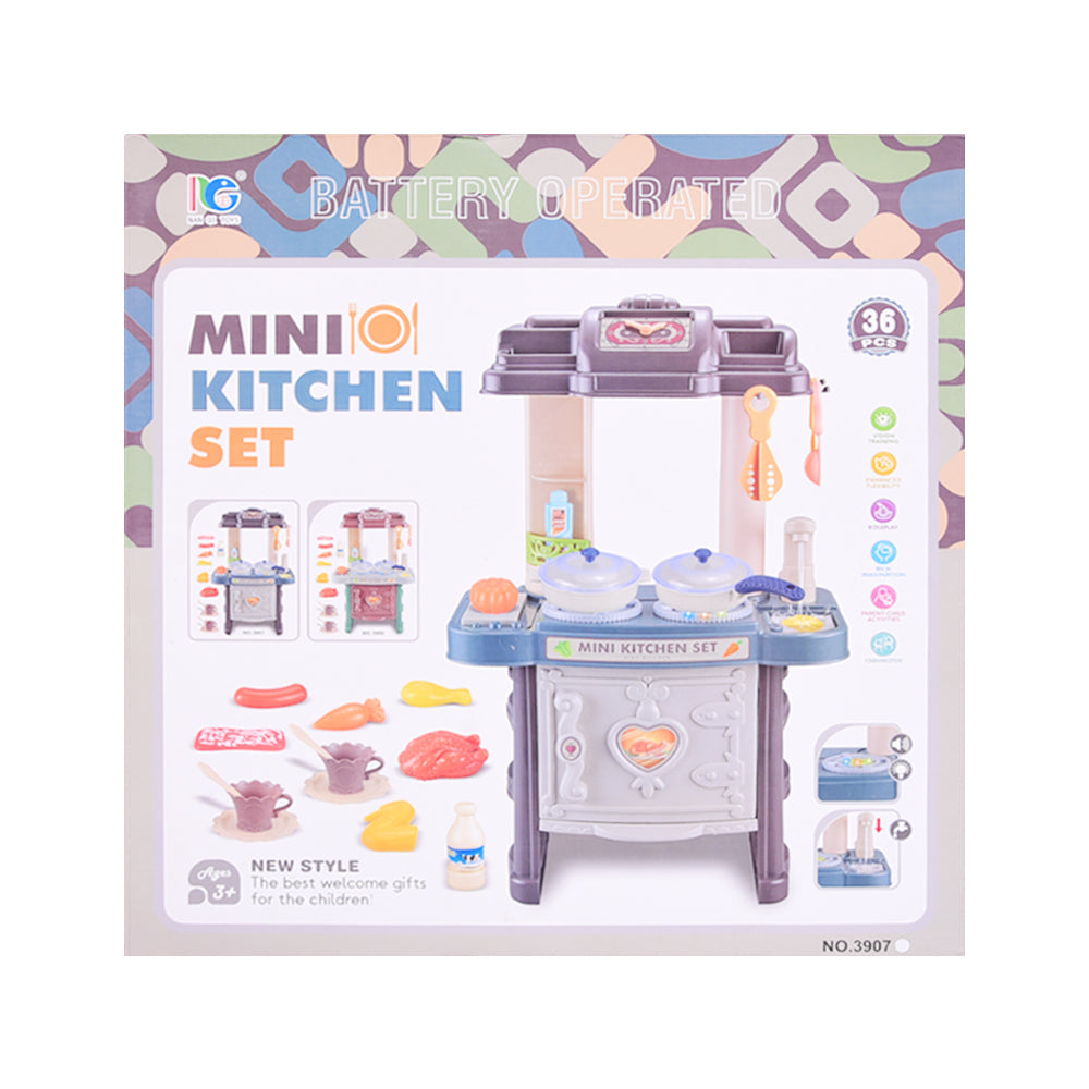 3908 MINI KITCHEN SET 36PCS Default Title - MamasJan Toys
