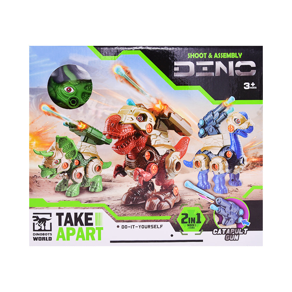 661-453 SHOOTING ASSEMBLY DINO 2IN1 Default Title - MamasJan Toys