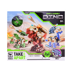 661-453 SHOOTING ASSEMBLY DINO 2IN1 Default Title - MamasJan Toys