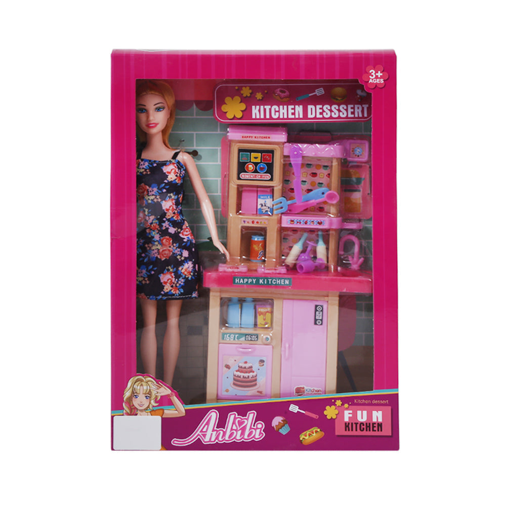 WX182-3 KITCHEN DOLL PLAY SET A.I Default Title - MamasJan Toys