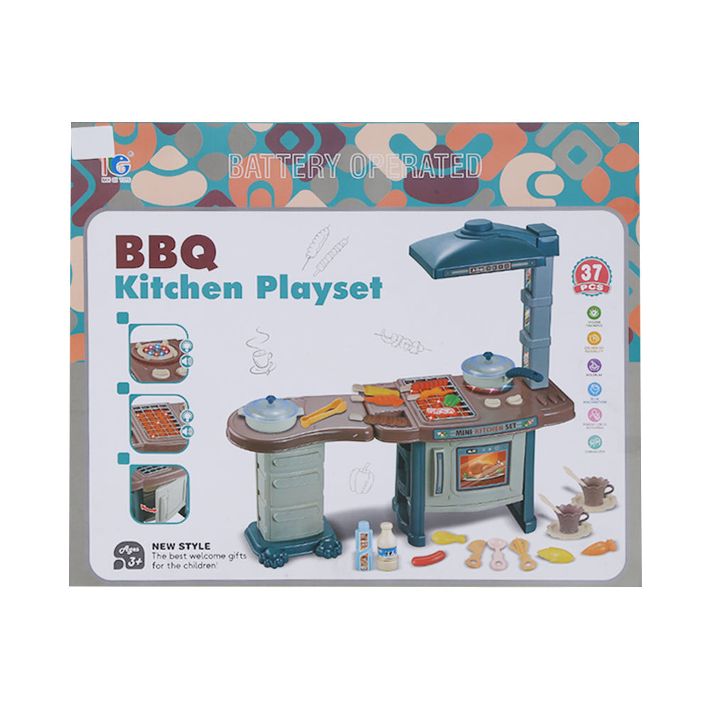 3905 BBQ KITCHEN SET 37PCS A.I Default Title - MamasJan Toys