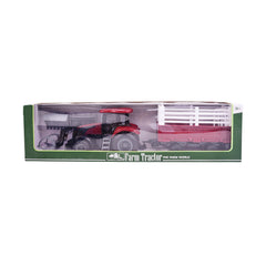 1806-2A FARM TRACTOR W-BIG TROLLEY Default Title - MamasJan Toys