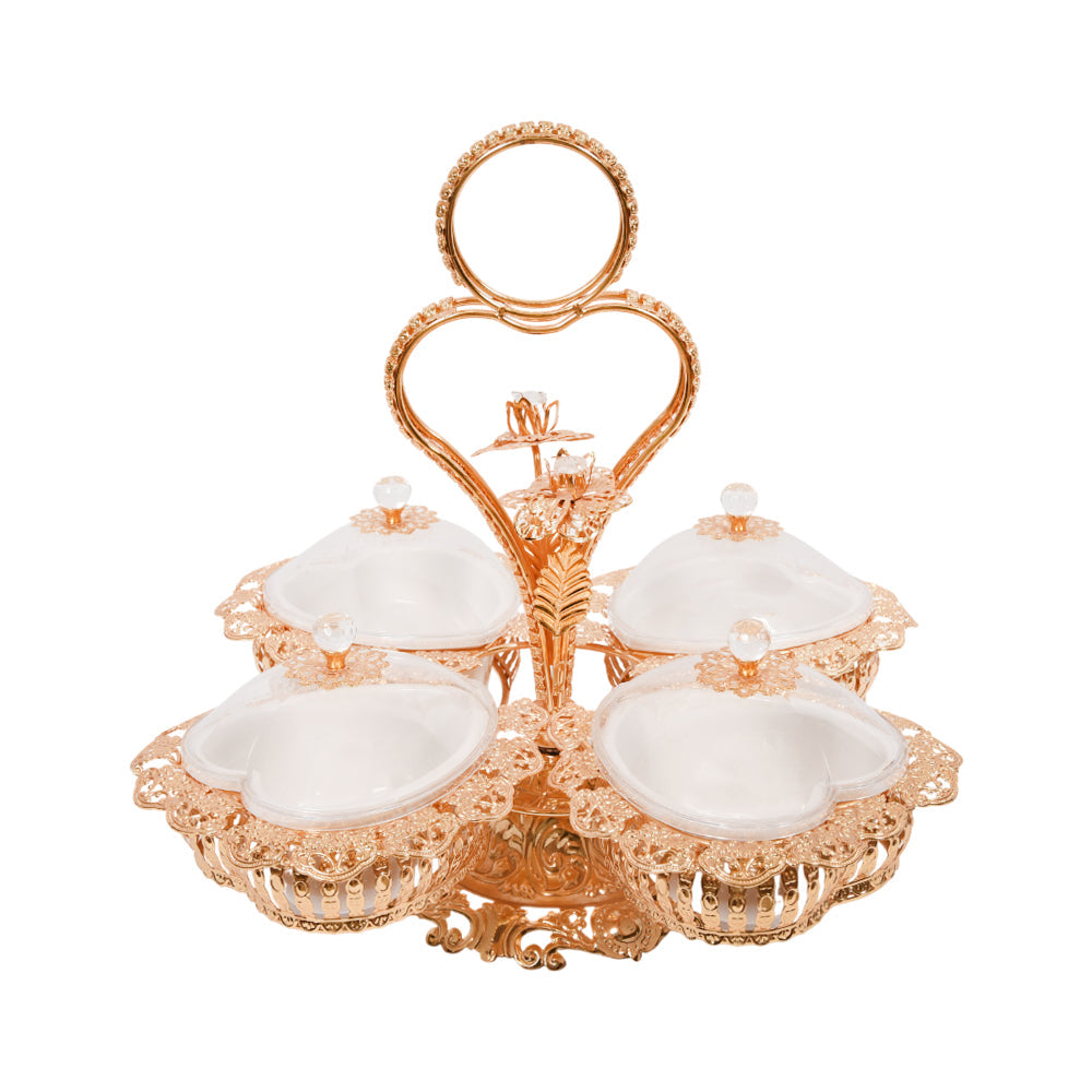DRY FRUIT DISH GOLDEN XGP 24G Default Title - MamasJan Crockery