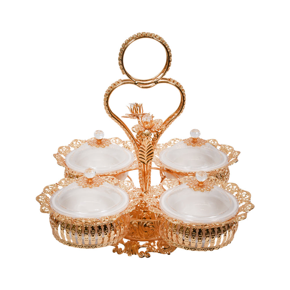 DRY FRUIT DISH GOLDEN XGP 22G Default Title - MamasJan Décor