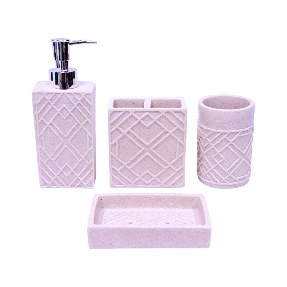 BATH ROOM SET 4PCS SMS-960 Default Title - MamasJan Decoration