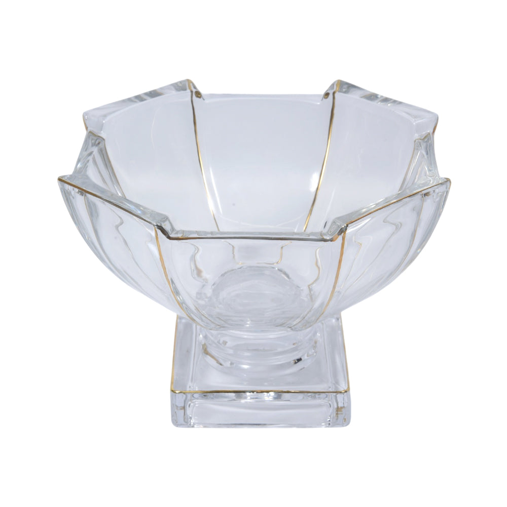 BOWL CRYSTAL GOLDEN 0640-15 Default Title - MamasJan Décor