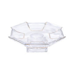 BOWL CRYSTAL GOLDEN 0640-19 Default Title - MamasJan Décor