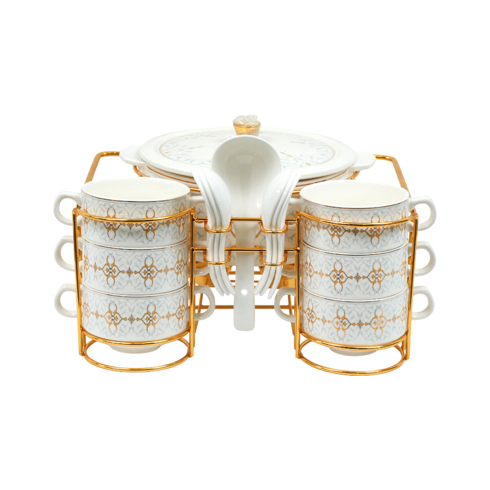 SOUP SET 15PC ONE MORE IR S2368-D228D Default Title - MamasJan Crockery