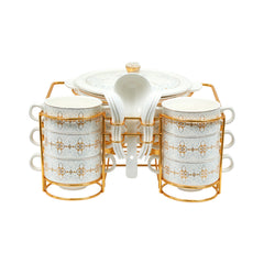 SOUP SET 15PC ONE MORE IR S2368-D228D Default Title - MamasJan Crockery