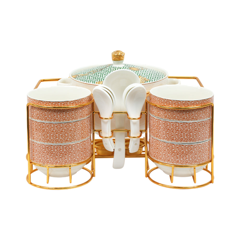 SOUP SET 15PC ONE MORE IR S2421-D299 Default Title - MamasJan Crockery