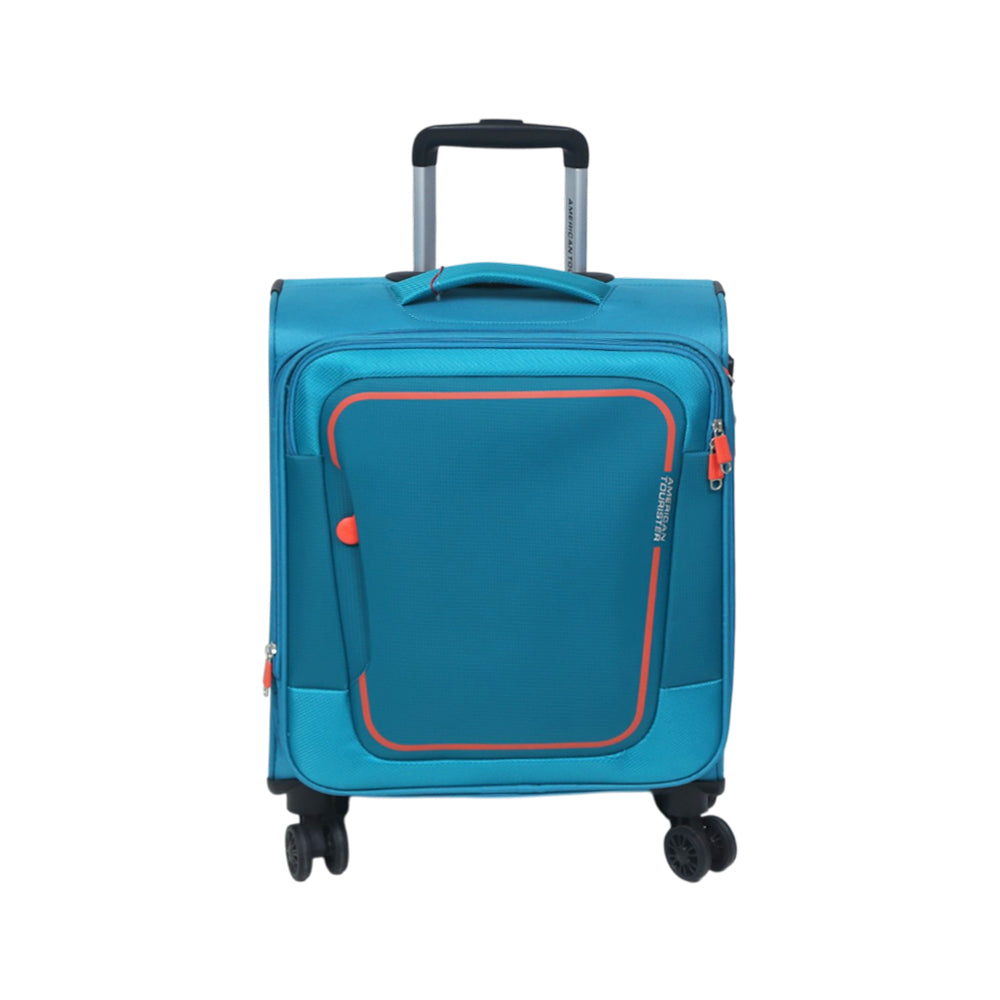 AMERICAN TOURISTER TROLLY CASE PULL SONIC GREEN 20INCH Default Title - MamasJan Luggage