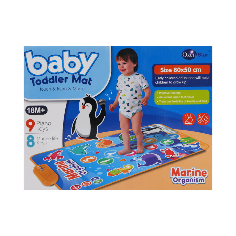 757-46 MUSICAL BABY TODDLER MAT 80X50CM A.I Default Title - MamasJan Toys