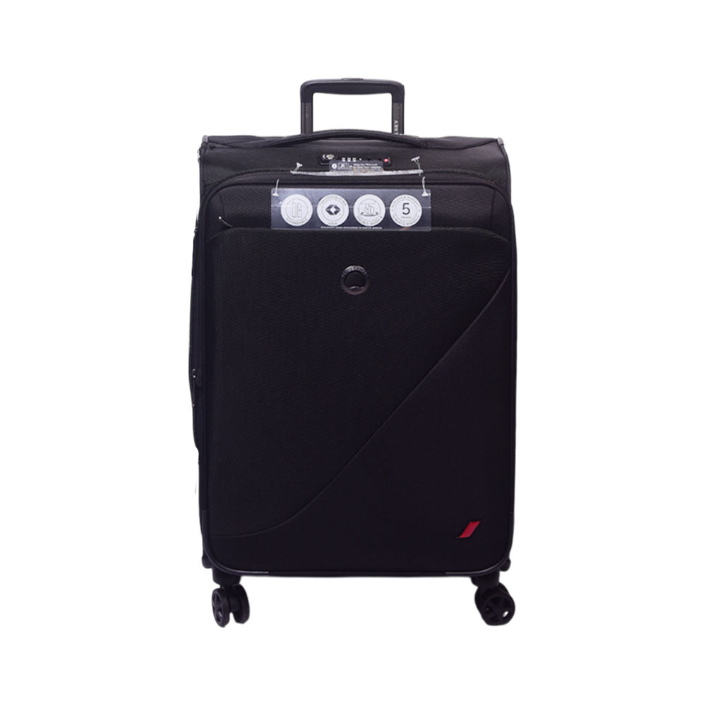 DELSEY TROLLEY CASE DESTINATION BLACK 24INCH Default Title - MamasJan Luggage