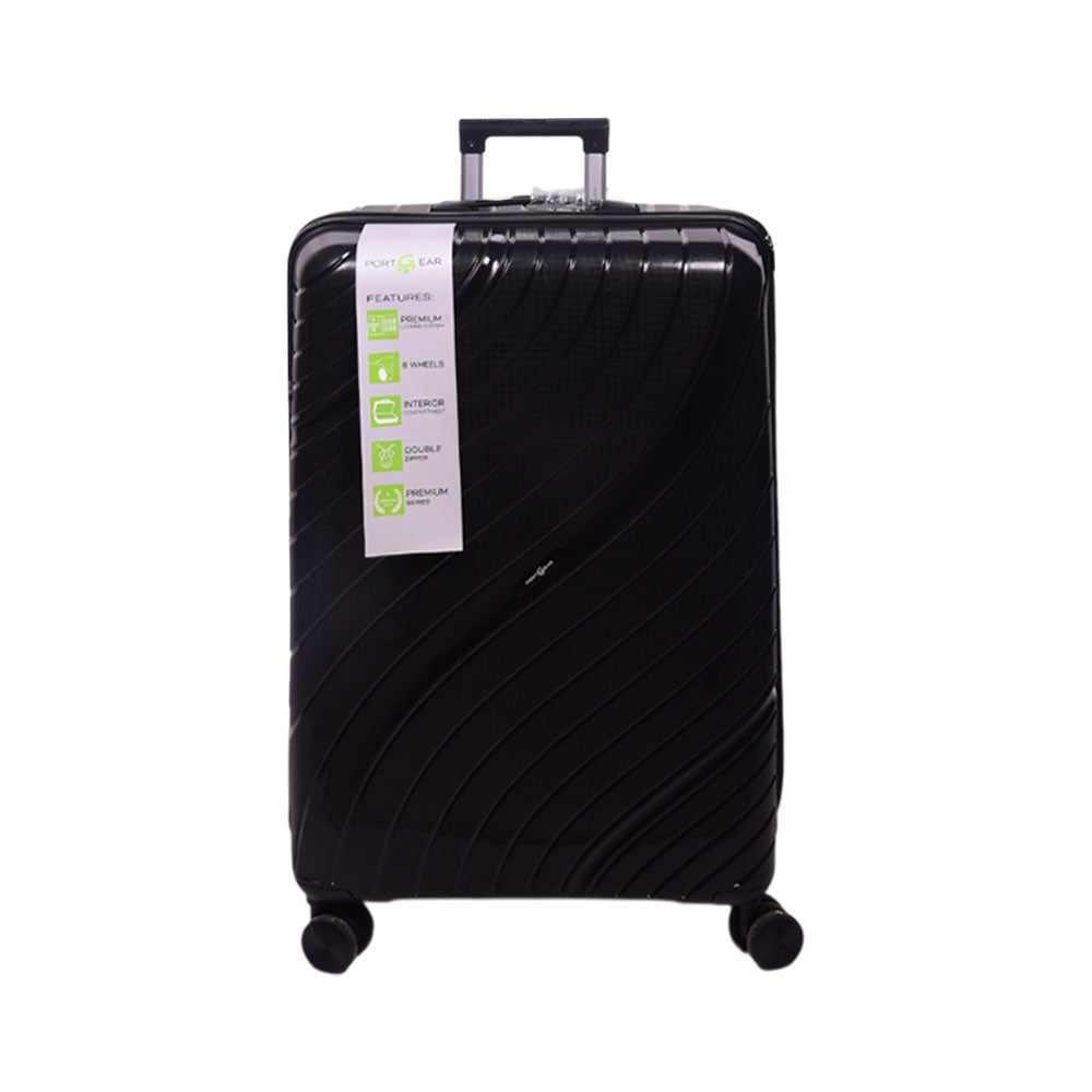 PORT GEAR TROLLEY CASE 28INCH BLACK PP05 Default Title - MamasJan Luggage